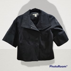 Kenneth Cole New York cropped black pea coat, size 2